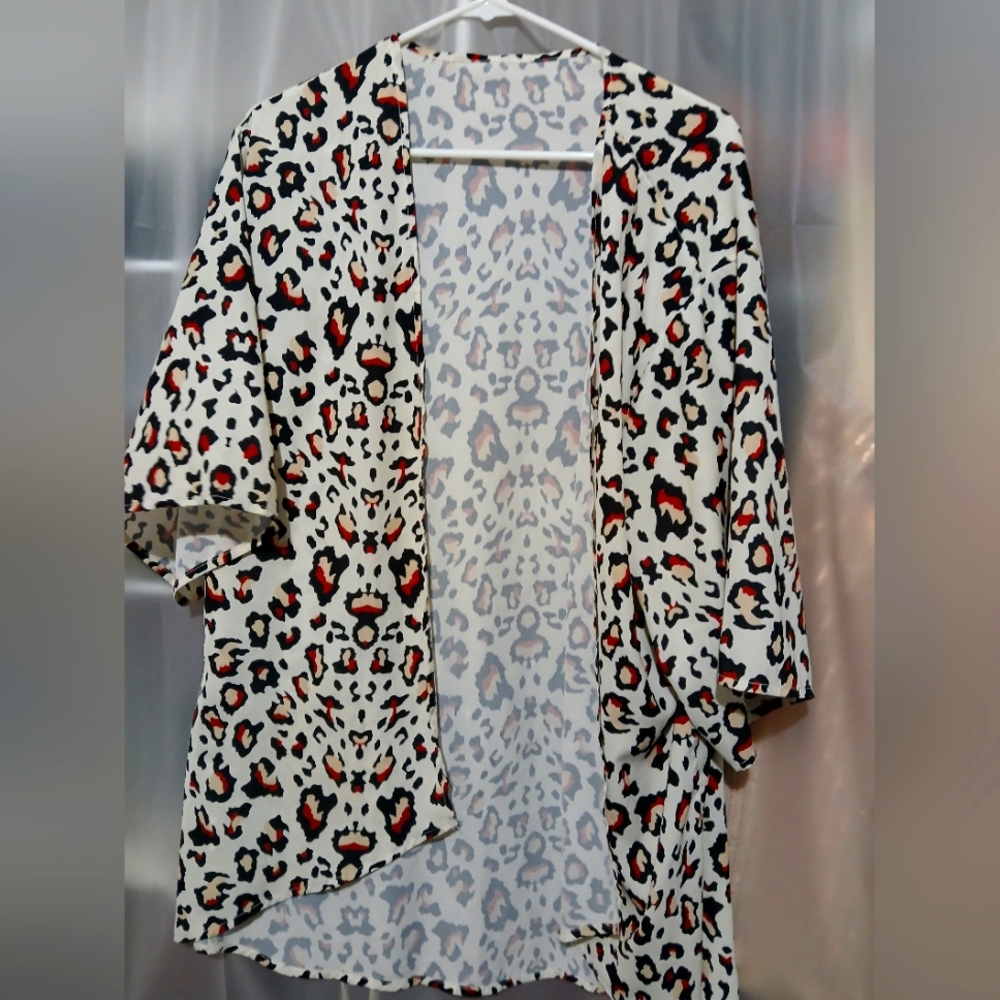 Leopard Print Kimono Cardigan